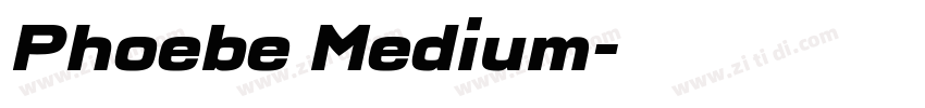 Phoebe Medium字体转换